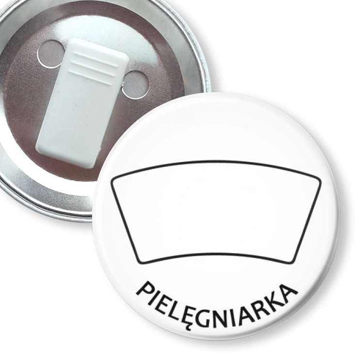 przypinka z żabką Czepek bez paska