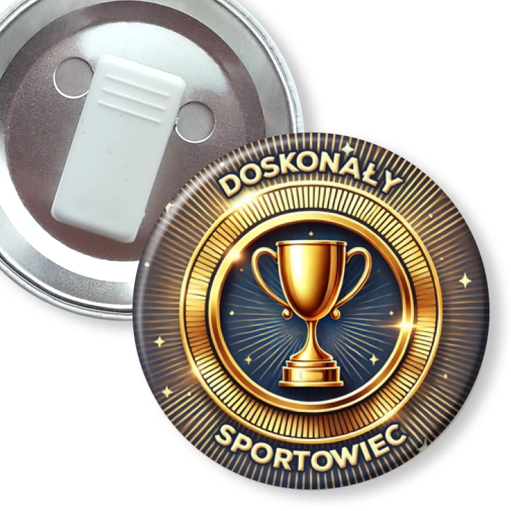 przypinka z żabką Doskonały sportowiec