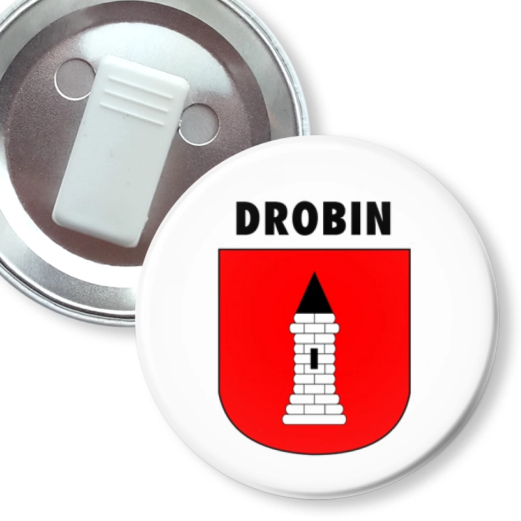 przypinka z żabką Drobin