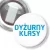 Przypinka z żabką Dyżurny klasy niebieski napis
