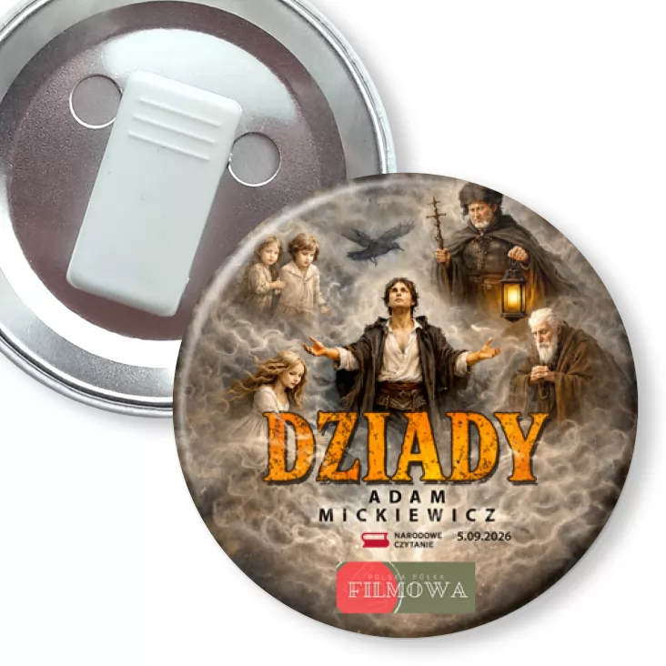przypinka z żabką Dziady PPF