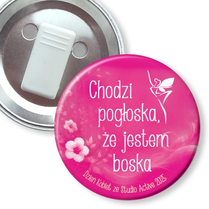 przypinka z żabką Dzień Kobiet 2025 Studio Active