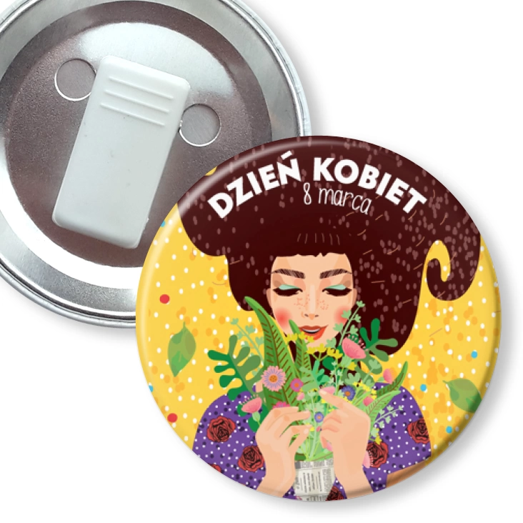 przypinka z żabką Dzień Kobiet 8 marca