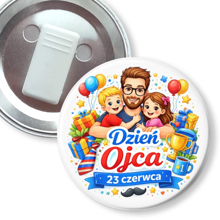 przypinka z żabką Dzień Ojca