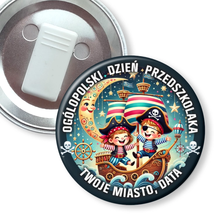 przypinka z żabką Dzień przedszkolaka piraci