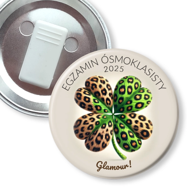 przypinka z żabką Egzamin Ósmoklasisty Glamour