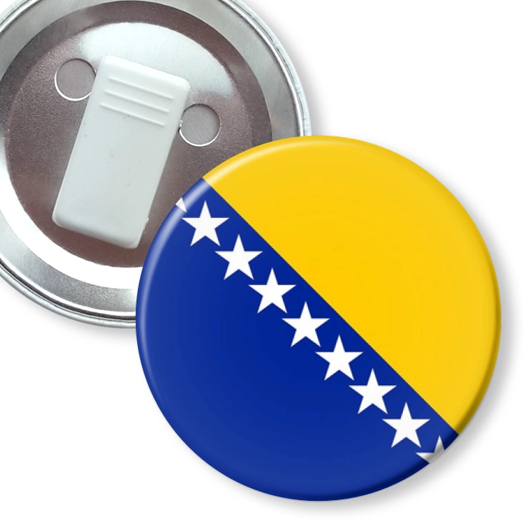 przypinka z żabką Flaga Bośnia i Hercegowina