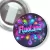 Przypinka z żabką Fluoland logo