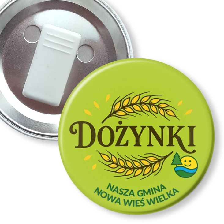 przypinka z żabką Gmina Nowa Wieś Wielka Dożynki