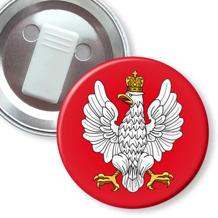 przypinka z żabką Godło Polski z lat 1919-1927