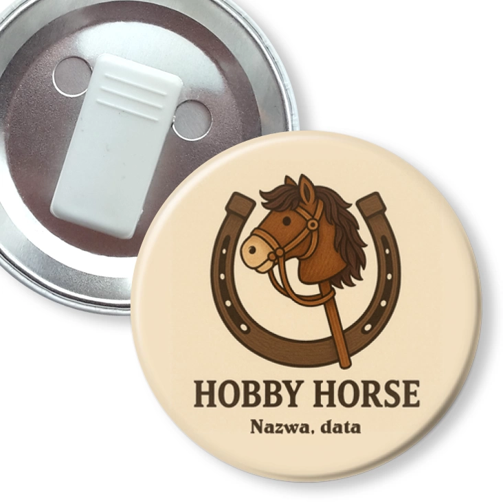 przypinka z żabką Hobby horse