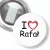 Przypinka z żabką I love Rafał