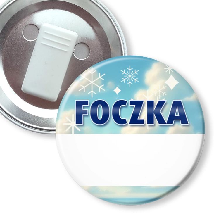 przypinka z żabką Idenftyfikator foczka