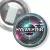 Przypinka z żabką Impreza sylwestrowa w stylu science-fiction