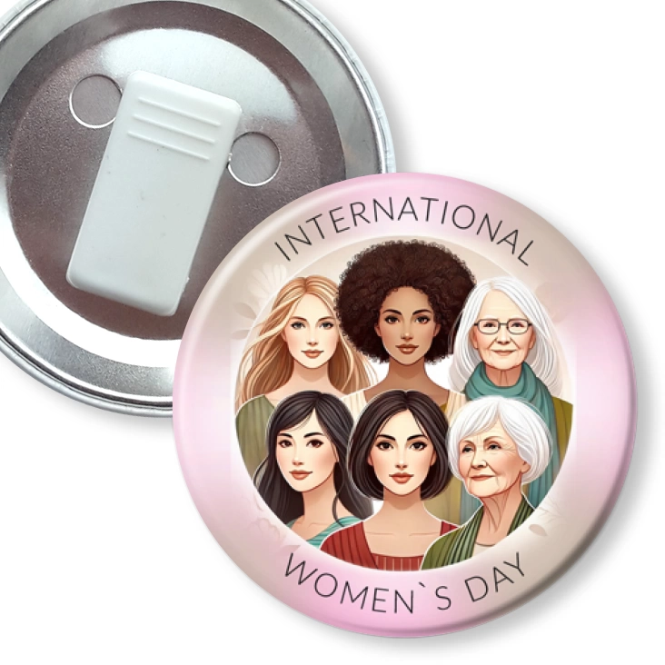przypinka z żabką International Women`s Day