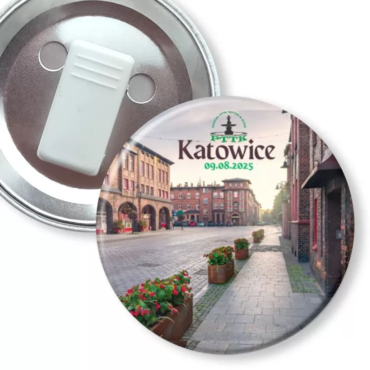 przypinka z żabką Katowice 2025 PTTK Nysa