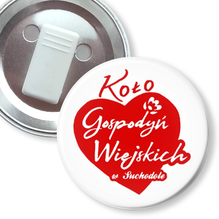 przypinka z żabką KGW w Suchodole