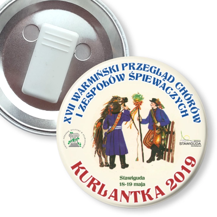 przypinka z żabką Kurlantka 2019