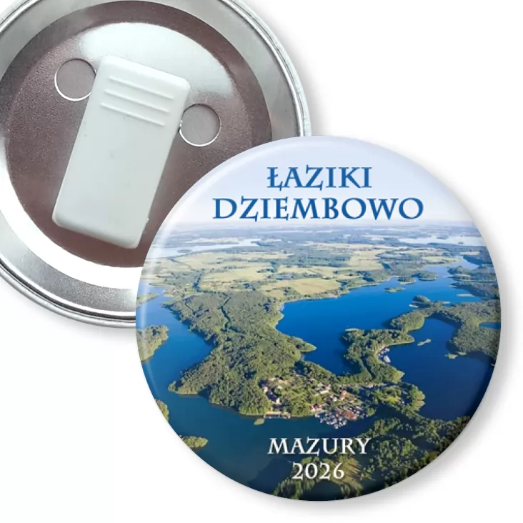 przypinka z żabką Łaziki Dziewmbowow Mazury 2026