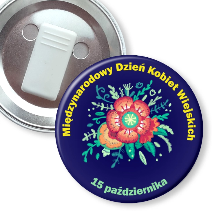 przypinka z żabką Międzynarodowy Dzień Kobiet Wiejskich