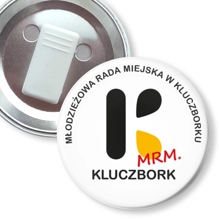 przypinka z żabką Młodzieżowa Rada Miejska w Kluczborku