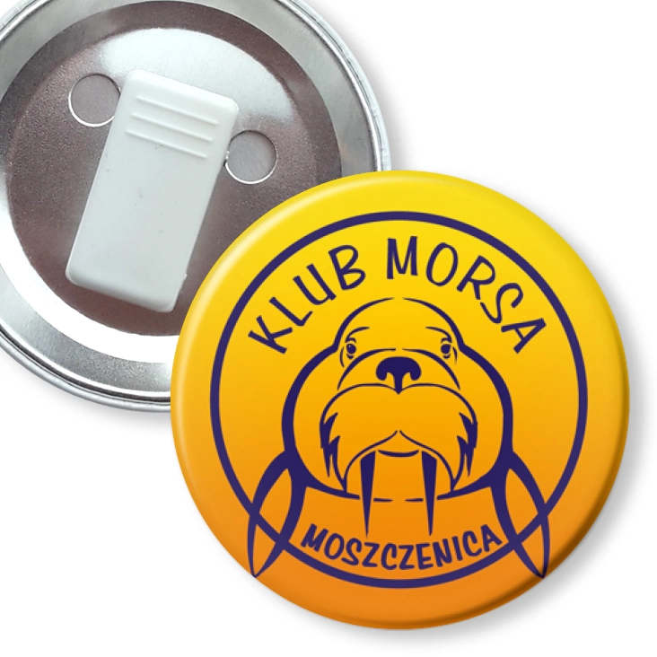 przypinka z żabką Morsy Moszczenica