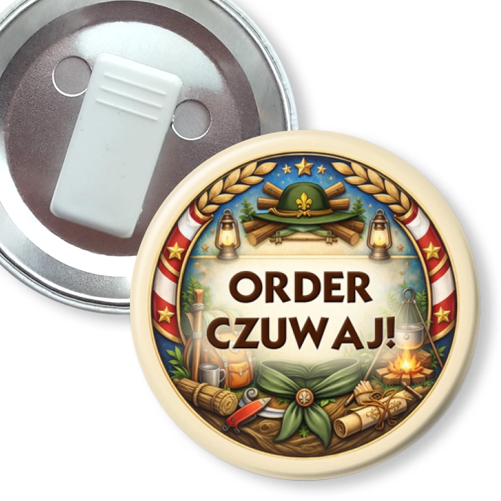 przypinka z żabką Order Czuwaj