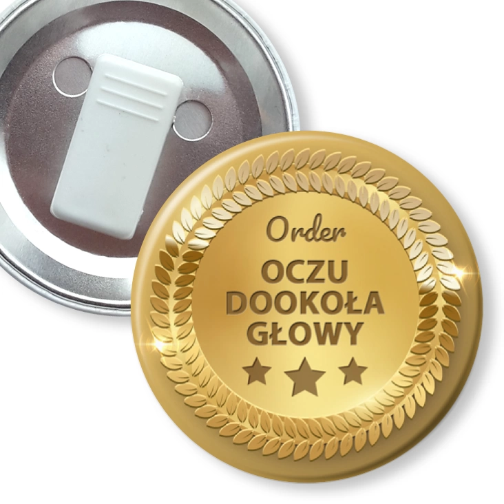 przypinka z żabką Order oczu dookoła głowy