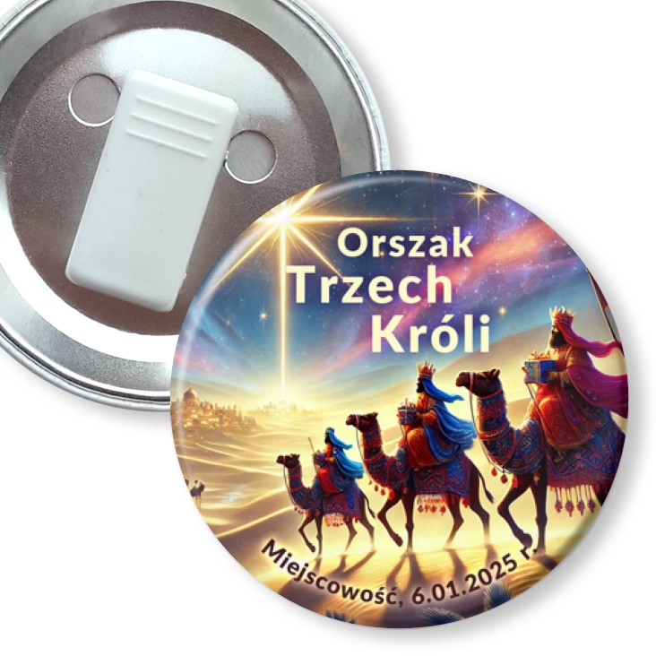 przypinka z żabką Orszak Trzech Króli