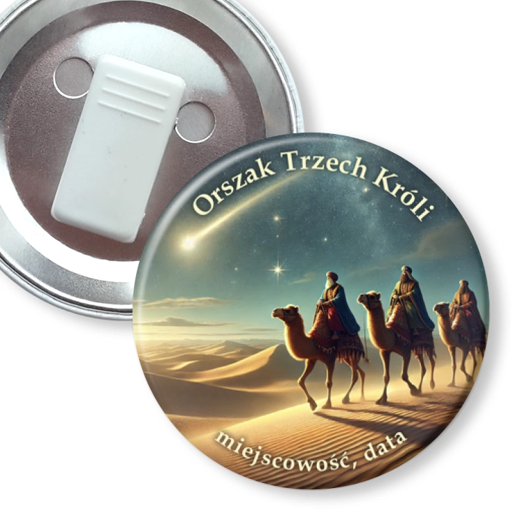 przypinka z żabką Orszak Trzech Króli na pystyni