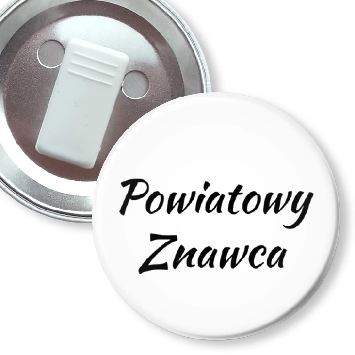 przypinka z żabką Powiatowy znawca