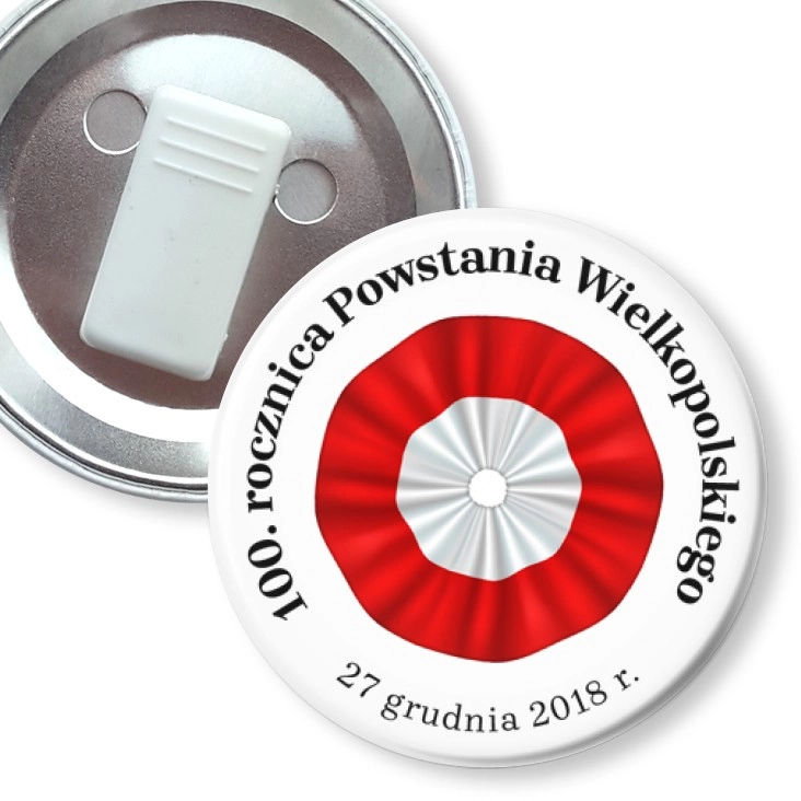 przypinka z żabką 100. rocznica Powstania Wielkopolskiego