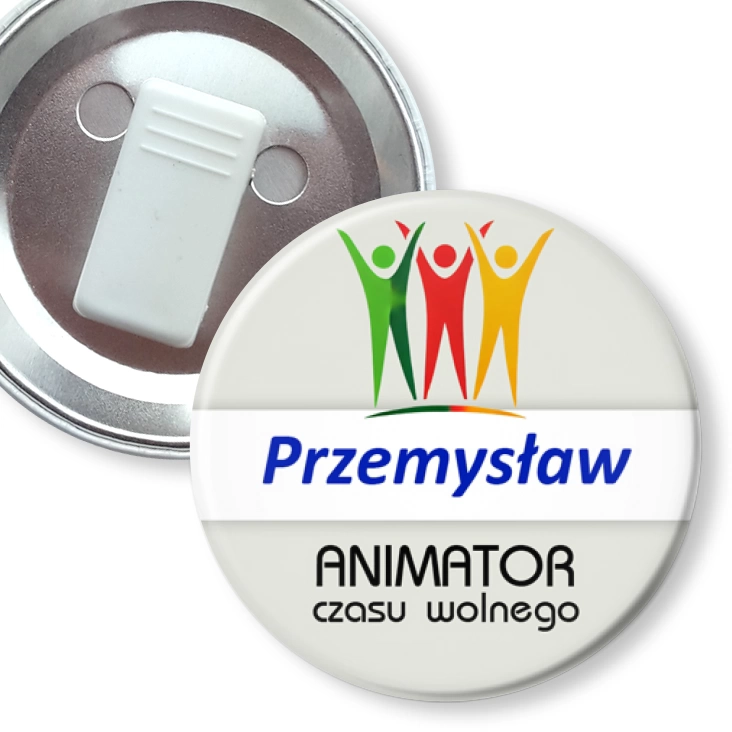 przypinka z żabką Animator czasu wolnego