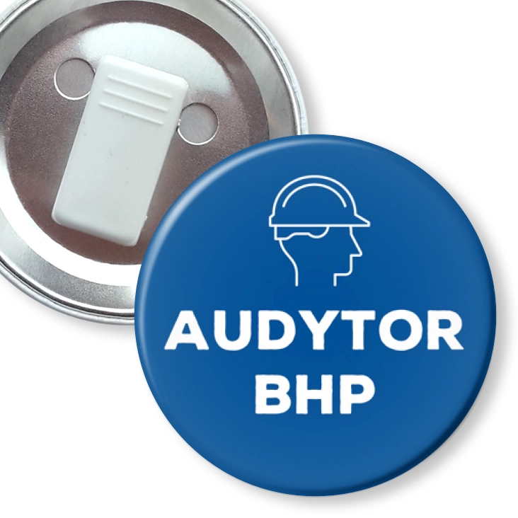 przypinka z żabką Audytor BHP