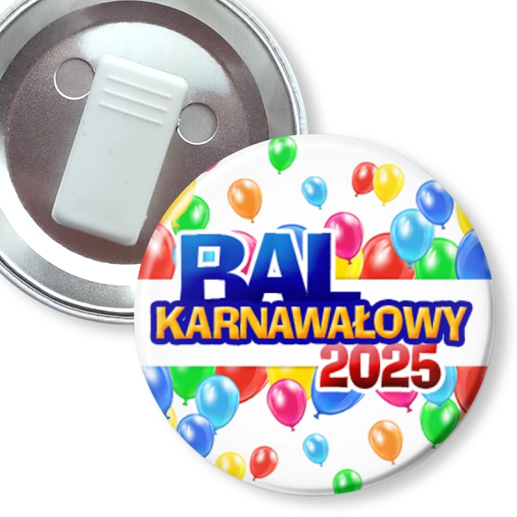 przypinka z żabką Bal Karnawałowy w balonach