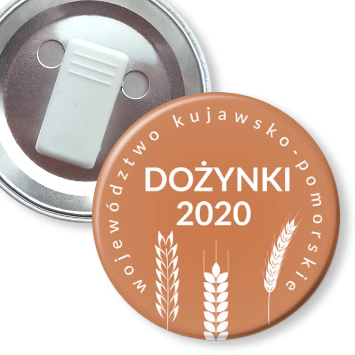 przypinka z żabką Dożynki 2020