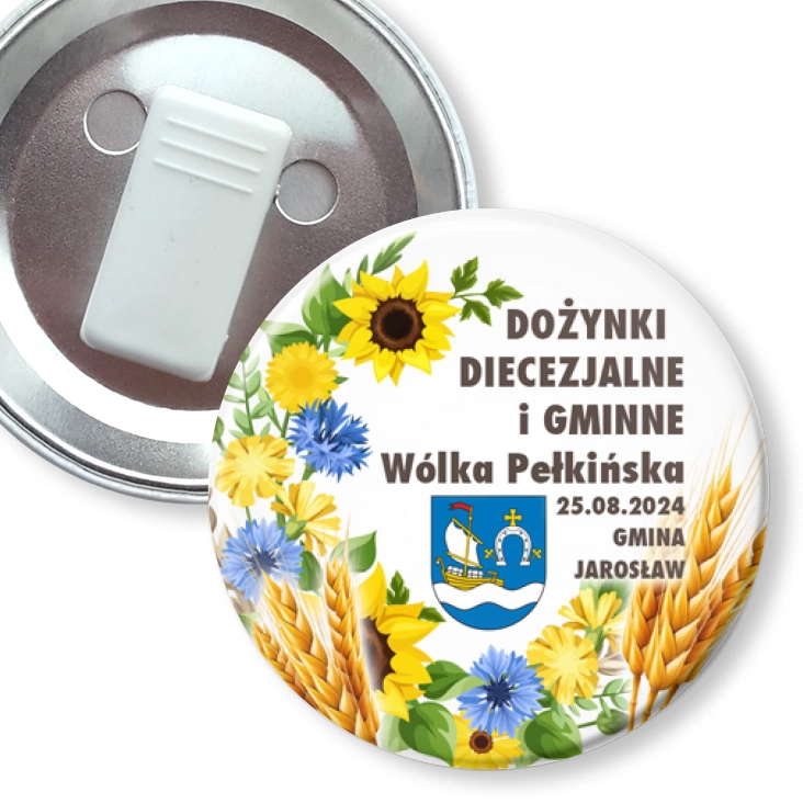 przypinka z żabką Dożynki diecezjalne Wólka Pełkińska 2024