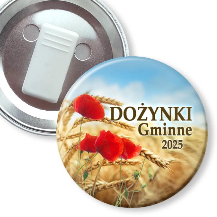 przypinka z żabką Dożynki gminne