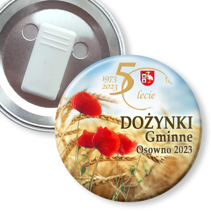 przypinka z żabką Dożynki Gminne Borki