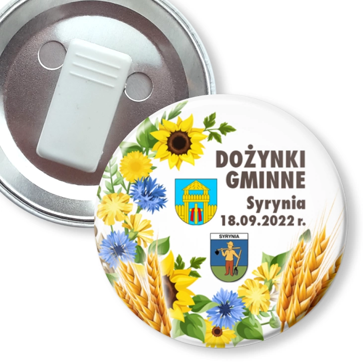 przypinka z żabką Dożynki Gminne Syrynia