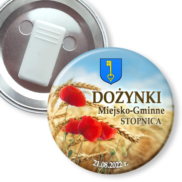 przypinka z żabką Dożynki Miejsko-Gminne Stopnica