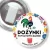 Przypinka z żabką Dożynki powiatowo-gminne z kogutem