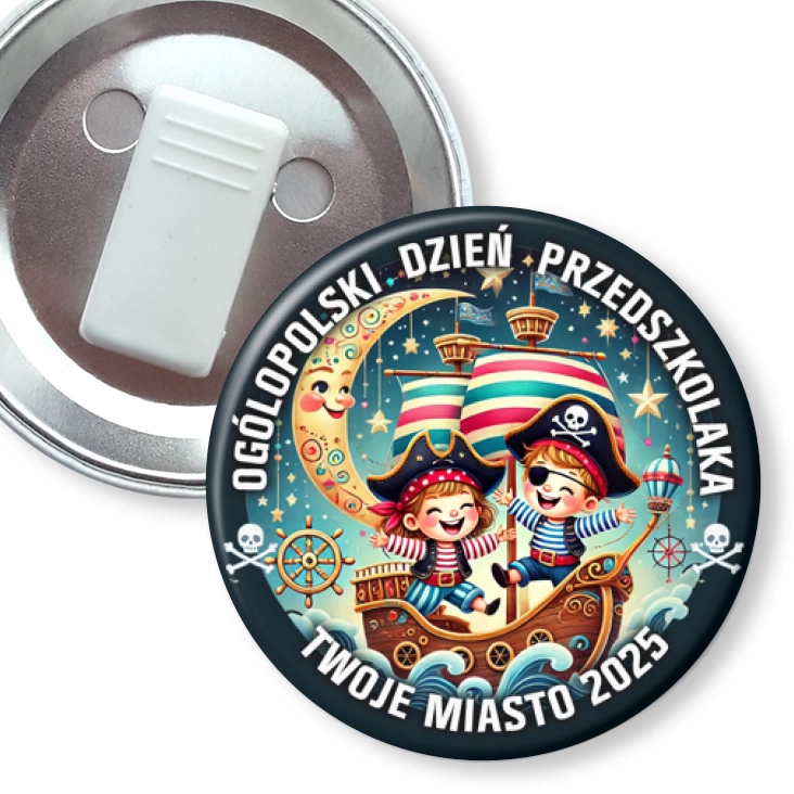 przypinka z żabką Dzień przedszkolaka piraci