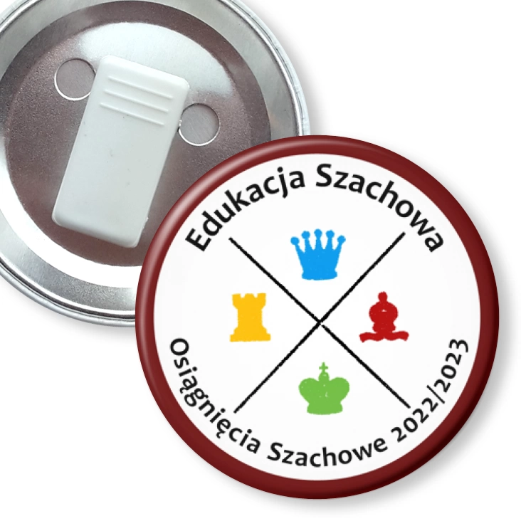 przypinka z żabką Edukacja Szachowa Osiągnięcia Szachowe