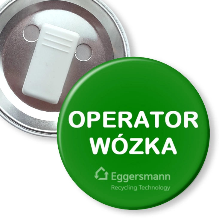 przypinka z żabką Eggersmann Operator wózka