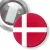 Przypinka z żabką Flaga Dania