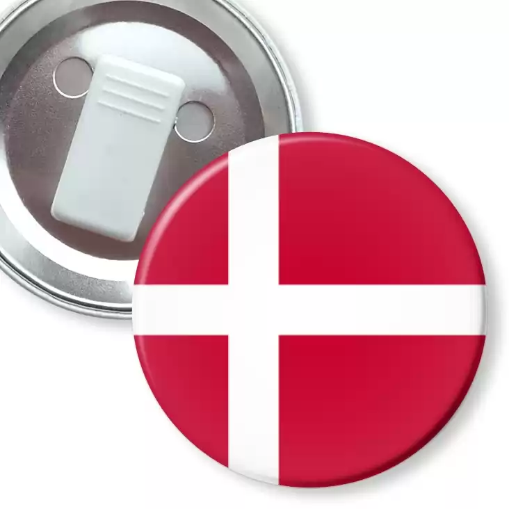przypinka z żabką Flaga Dania