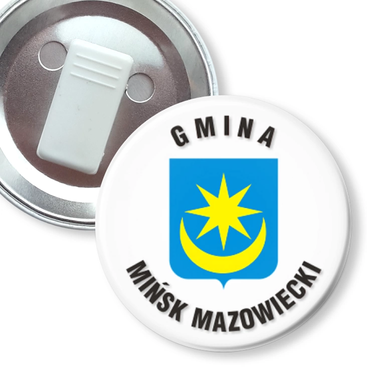 przypinka z żabką Gmina Mińsk Mazowiecki