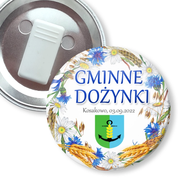 przypinka z żabką Gminne Dożynki Kosakowo 2022