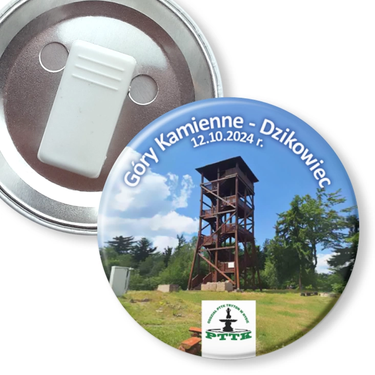 przypinka z żabką Góry Kamienne - Dzikowiec 2024